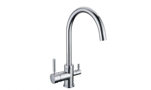 Produktfoto der Armatur Syros in glänzendem Edelstahl